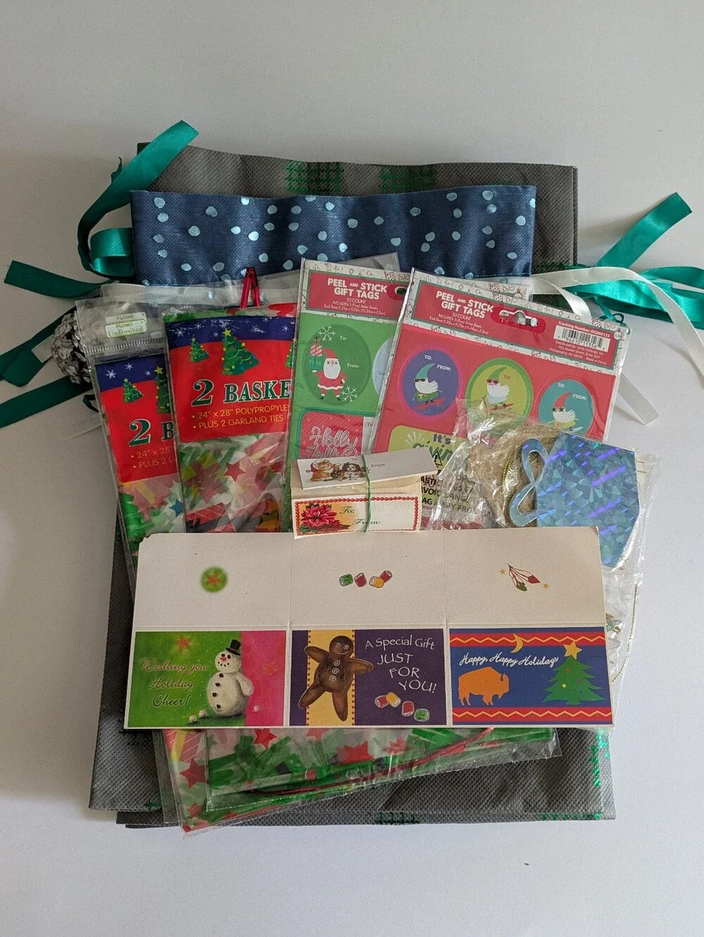 Holiday Gift Bags, Stickers, Tags  Bundle Assortment